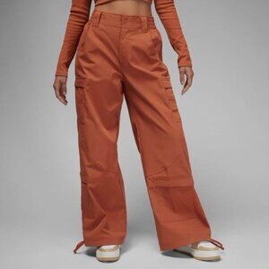Air Jordan Chicago Women's Heavyweight Cargo Wide Leg Pants Dusty Peach Size M